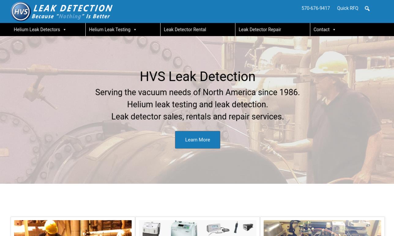 HVS Helium Leak Detection