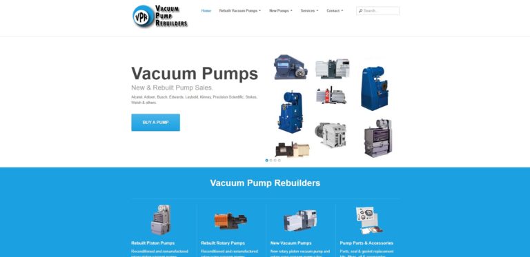 Vacuum Pump Rebuilders & Welding Services